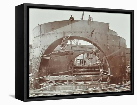 The Rotherhithe Tunnel under Construction, London, 1906-null-Framed Premier Image Canvas