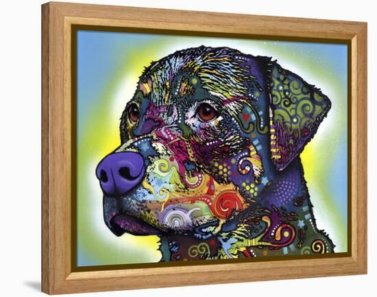 The Rottweiler-Dean Russo-Framed Premier Image Canvas