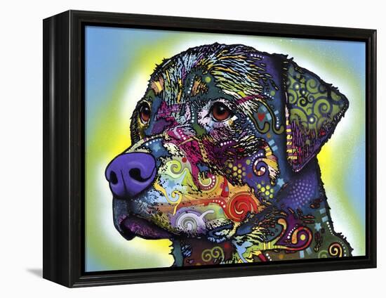 The Rottweiler-Dean Russo-Framed Premier Image Canvas