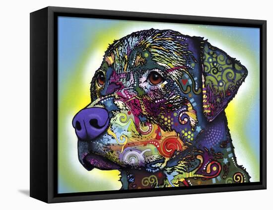 The Rottweiler-Dean Russo-Framed Premier Image Canvas