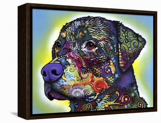 The Rottweiler-Dean Russo-Framed Premier Image Canvas