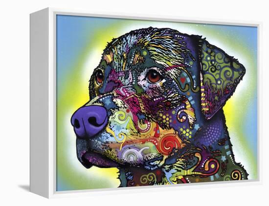 The Rottweiler-Dean Russo-Framed Premier Image Canvas