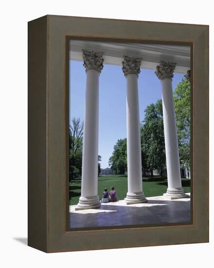 The Rotunda Designed by Thomas Jefferson, University of Virginia, Virginia, USA-Alison Wright-Framed Premier Image Canvas