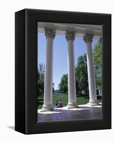 The Rotunda Designed by Thomas Jefferson, University of Virginia, Virginia, USA-Alison Wright-Framed Premier Image Canvas