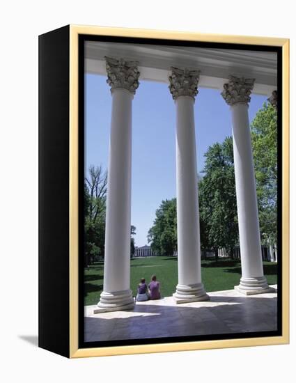 The Rotunda Designed by Thomas Jefferson, University of Virginia, Virginia, USA-Alison Wright-Framed Premier Image Canvas