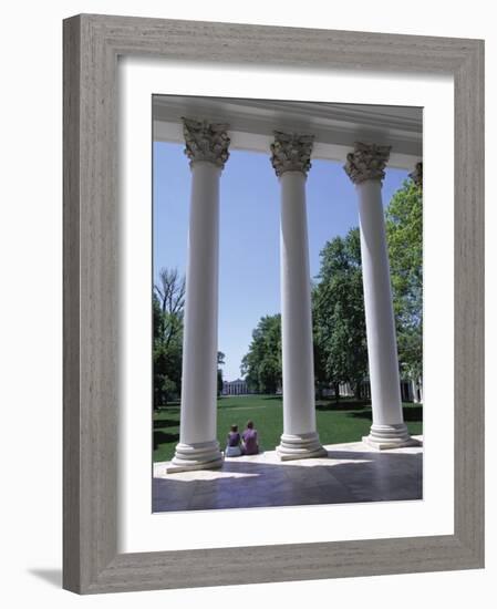 The Rotunda Designed by Thomas Jefferson, University of Virginia, Virginia, USA-Alison Wright-Framed Photographic Print