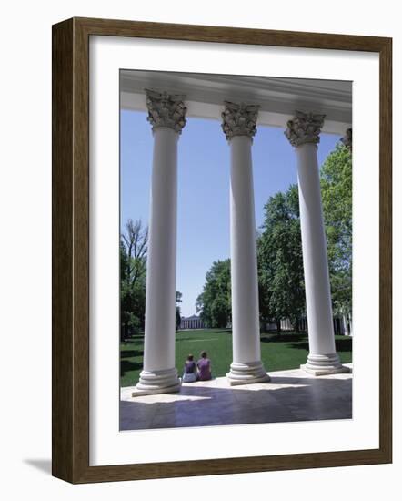 The Rotunda Designed by Thomas Jefferson, University of Virginia, Virginia, USA-Alison Wright-Framed Photographic Print