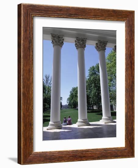 The Rotunda Designed by Thomas Jefferson, University of Virginia, Virginia, USA-Alison Wright-Framed Photographic Print