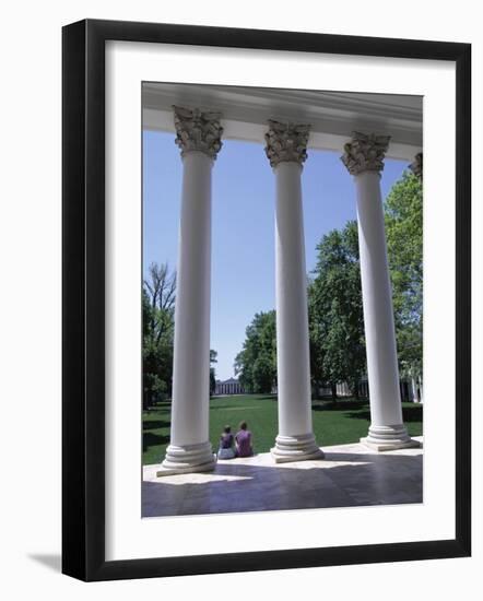 The Rotunda Designed by Thomas Jefferson, University of Virginia, Virginia, USA-Alison Wright-Framed Photographic Print