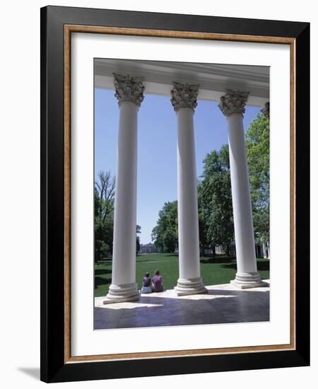 The Rotunda Designed by Thomas Jefferson, University of Virginia, Virginia, USA-Alison Wright-Framed Photographic Print