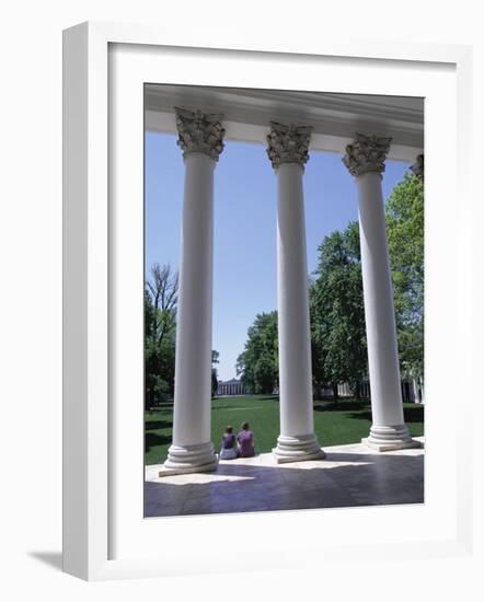 The Rotunda Designed by Thomas Jefferson, University of Virginia, Virginia, USA-Alison Wright-Framed Photographic Print