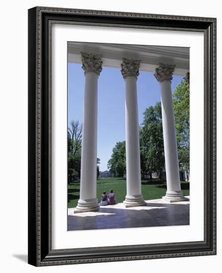 The Rotunda Designed by Thomas Jefferson, University of Virginia, Virginia, USA-Alison Wright-Framed Photographic Print