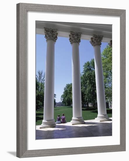 The Rotunda Designed by Thomas Jefferson, University of Virginia, Virginia, USA-Alison Wright-Framed Photographic Print