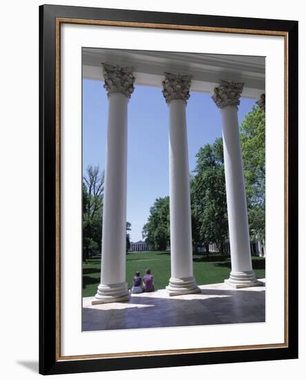 The Rotunda Designed by Thomas Jefferson, University of Virginia, Virginia, USA-Alison Wright-Framed Photographic Print