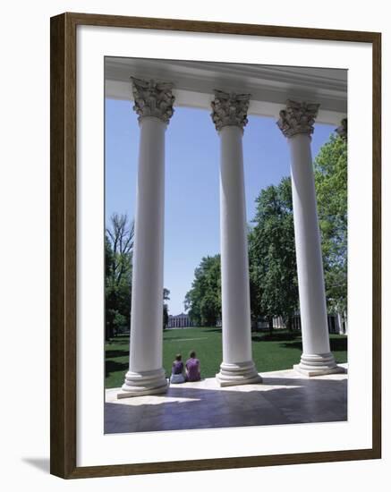 The Rotunda Designed by Thomas Jefferson, University of Virginia, Virginia, USA-Alison Wright-Framed Photographic Print