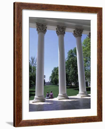 The Rotunda Designed by Thomas Jefferson, University of Virginia, Virginia, USA-Alison Wright-Framed Photographic Print