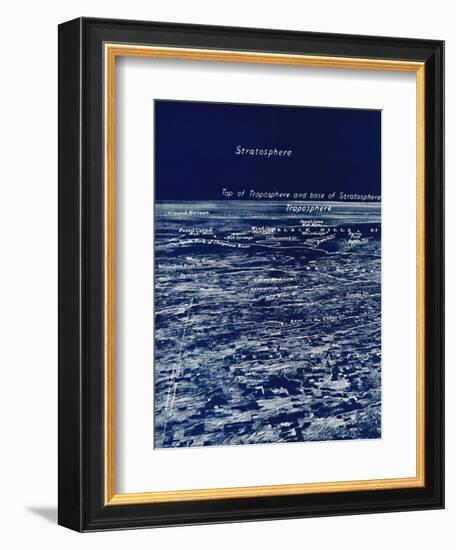 'The Rotundity of the Earth From The Stratosphere', 1935-Unknown-Framed Photographic Print