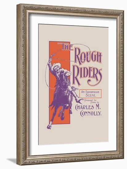 The Rough Riders: An Equestrian Scene-null-Framed Art Print