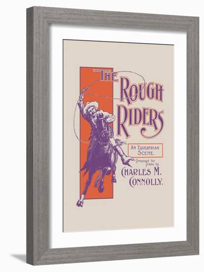 The Rough Riders: An Equestrian Scene-null-Framed Art Print