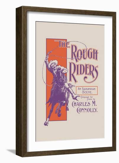 The Rough Riders: An Equestrian Scene-null-Framed Art Print