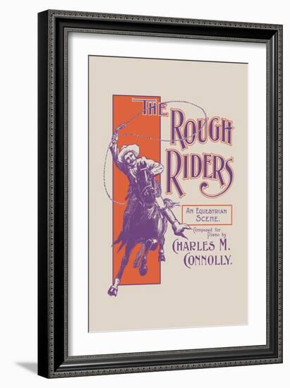 The Rough Riders: An Equestrian Scene-null-Framed Art Print