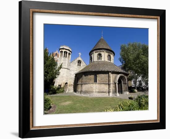 The Round Church, Dating From 1130, Cambridge, Cambridgeshire, England, United Kingdom, Europe-null-Framed Photographic Print