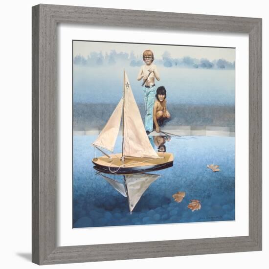 The Round Pond, 1975-Sandra Lawrence-Framed Giclee Print