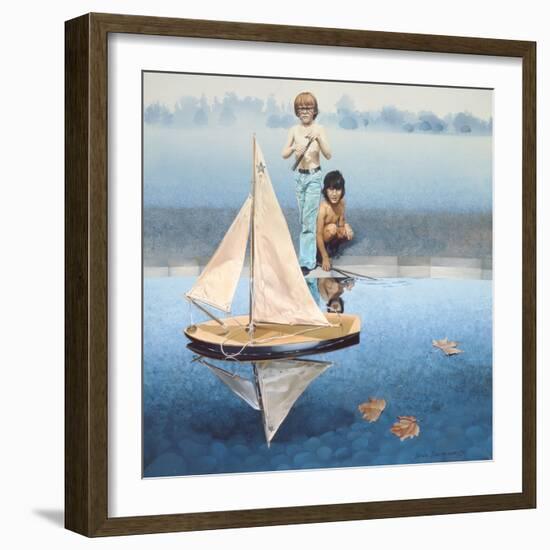 The Round Pond, 1975-Sandra Lawrence-Framed Giclee Print