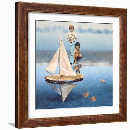The Round Pond, 1975-Sandra Lawrence-Framed Giclee Print