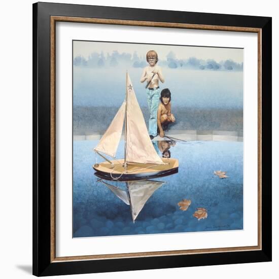 The Round Pond, 1975-Sandra Lawrence-Framed Giclee Print