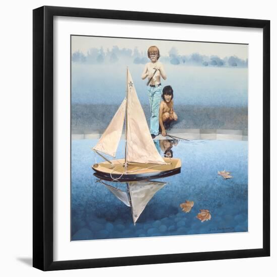 The Round Pond, 1975-Sandra Lawrence-Framed Giclee Print