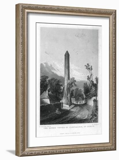 The Round Tower of Clondalkin, County Dublin, Ireland, 1829-R Brandard-Framed Giclee Print