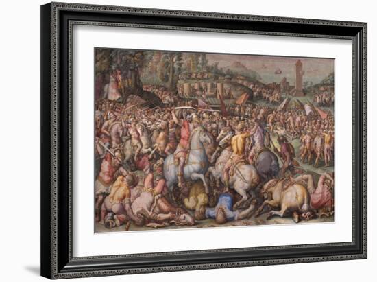 The Rout of the Pisans at Torre San Vincenzo, 1568-1571-Giorgio Vasari-Framed Giclee Print