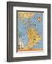 The Routes of the Flying Clipper Ships - Pan American Airways PAA-Kenneth W^ Thompson-Framed Art Print