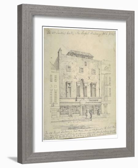 The Royal Academy of Arts, Pall Mall, Westminster, London, c1770-Anon-Framed Giclee Print