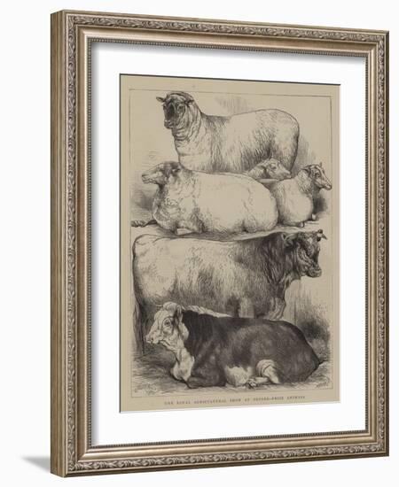 The Royal Agricultural Show at Oxford, Prize Animals-Harrison William Weir-Framed Giclee Print