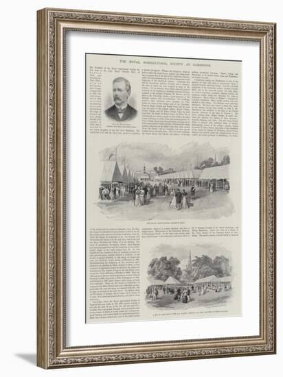 The Royal Agricultural Society at Cambridge-William 'Crimea' Simpson-Framed Giclee Print