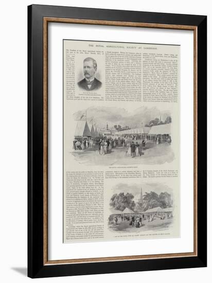 The Royal Agricultural Society at Cambridge-William 'Crimea' Simpson-Framed Giclee Print