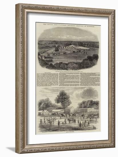 The Royal Agricultural Society's Meeting at Windsor-Harrison William Weir-Framed Giclee Print