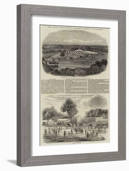 The Royal Agricultural Society's Meeting at Windsor-Harrison William Weir-Framed Giclee Print