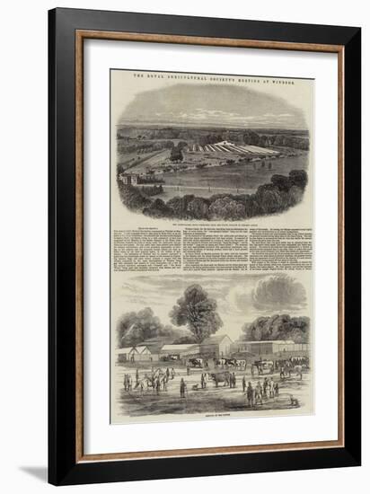 The Royal Agricultural Society's Meeting at Windsor-Harrison William Weir-Framed Giclee Print