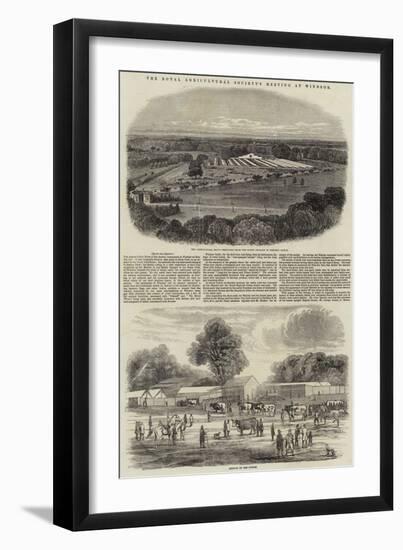 The Royal Agricultural Society's Meeting at Windsor-Harrison William Weir-Framed Giclee Print