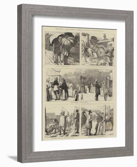 The Royal Agricultural Society's Meeting at Wolverhampton-Edward Frederick Brewtnall-Framed Giclee Print