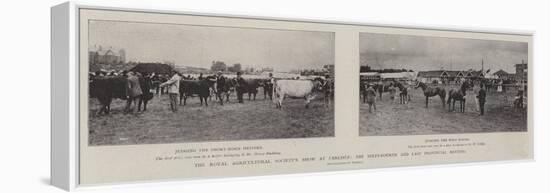 The Royal Agricultural Society's Show at Carlisle, the Sixty-Fourth and Last Provincial Meeting-null-Framed Premier Image Canvas