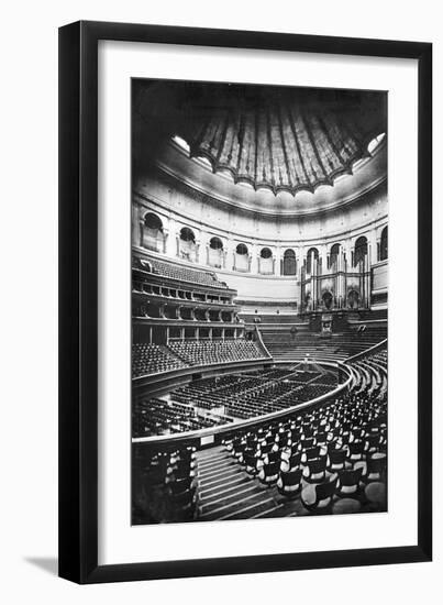 The Royal Albert Hall, London, C.1880's (B/W Photo)-English Photographer-Framed Giclee Print