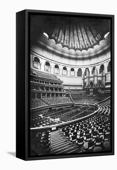 The Royal Albert Hall, London, C.1880's (B/W Photo)-English Photographer-Framed Premier Image Canvas