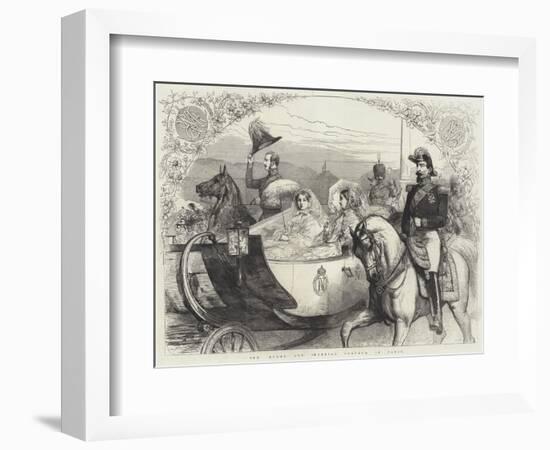 The Royal and Imperial Cortege, in Paris-null-Framed Giclee Print