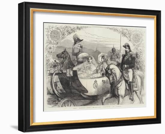 The Royal and Imperial Cortege, in Paris-null-Framed Giclee Print