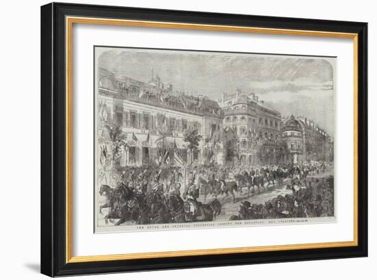 The Royal and Imperial Procession Passing the Boulevard Des Italiens-null-Framed Giclee Print