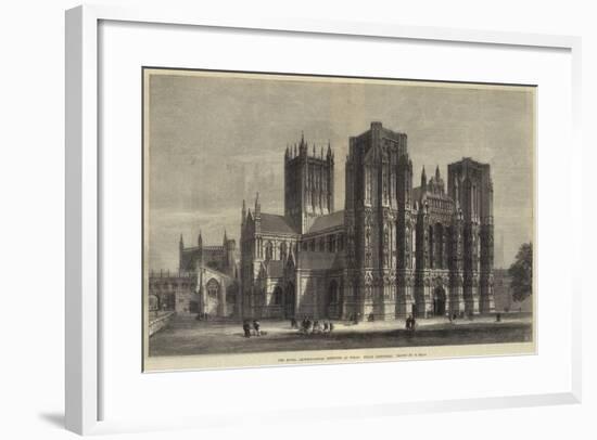The Royal Archaeological Institute at Wells, Wells Cathedral-Samuel Read-Framed Giclee Print